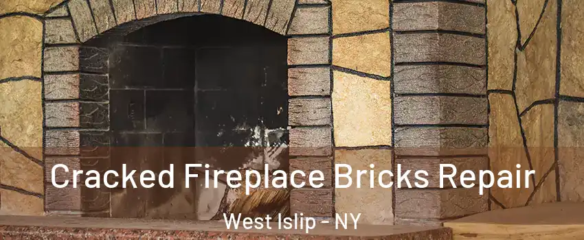  Cracked Fireplace Bricks Repair West Islip - NY