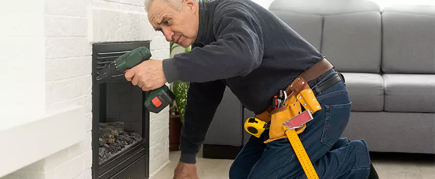 New Indoor Fireplace Installation in West Islip, New York